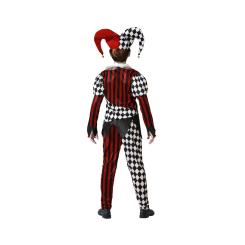 Disfraz arlequÍn halloween con gorro rojo niÑo