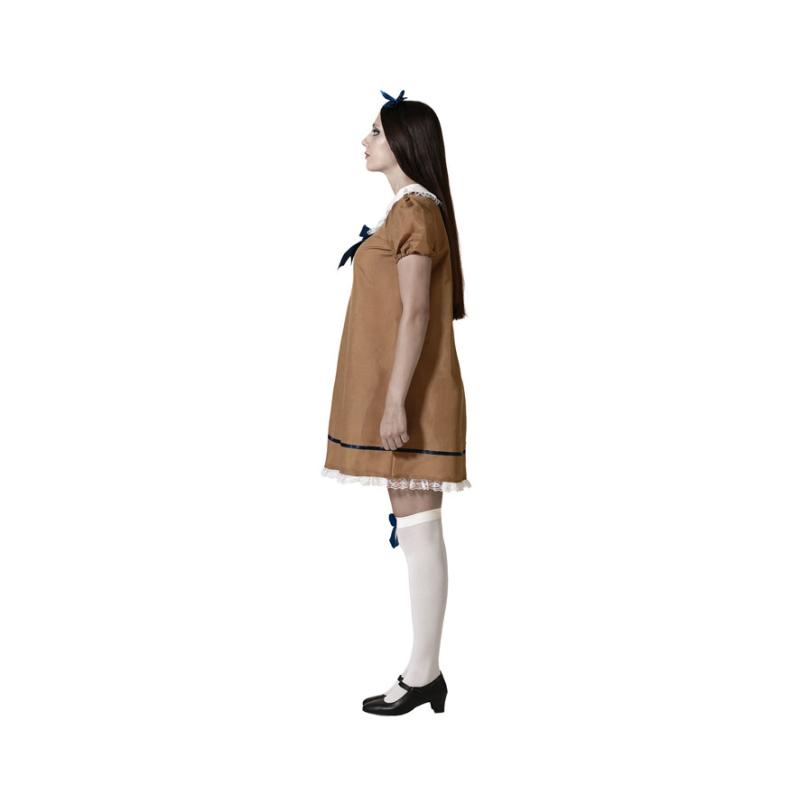Disfraz muÑeca halloween vestido marrÓn mujer adulto