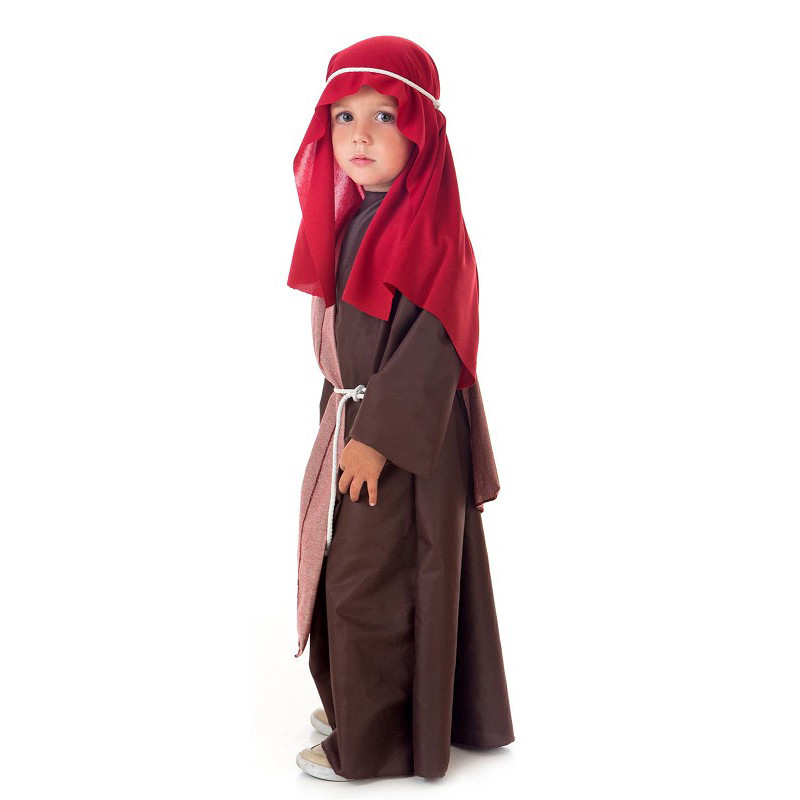 Disfraz de Hebreo Manto Burdeos Infantil