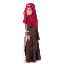 Disfraz de Hebreo Manto Burdeos Infantil