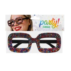 Gafas multicolor carnaval mujer adulto