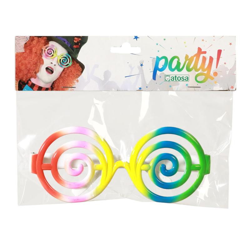 Gafas espirales multicolor unisex adulto