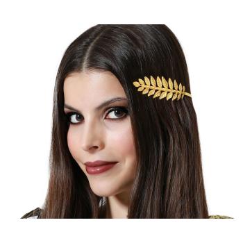 Diadema carnaval metal dorado mujer adulto