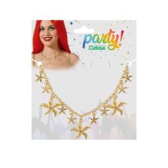 B/cart. collar estrella de mar dorado