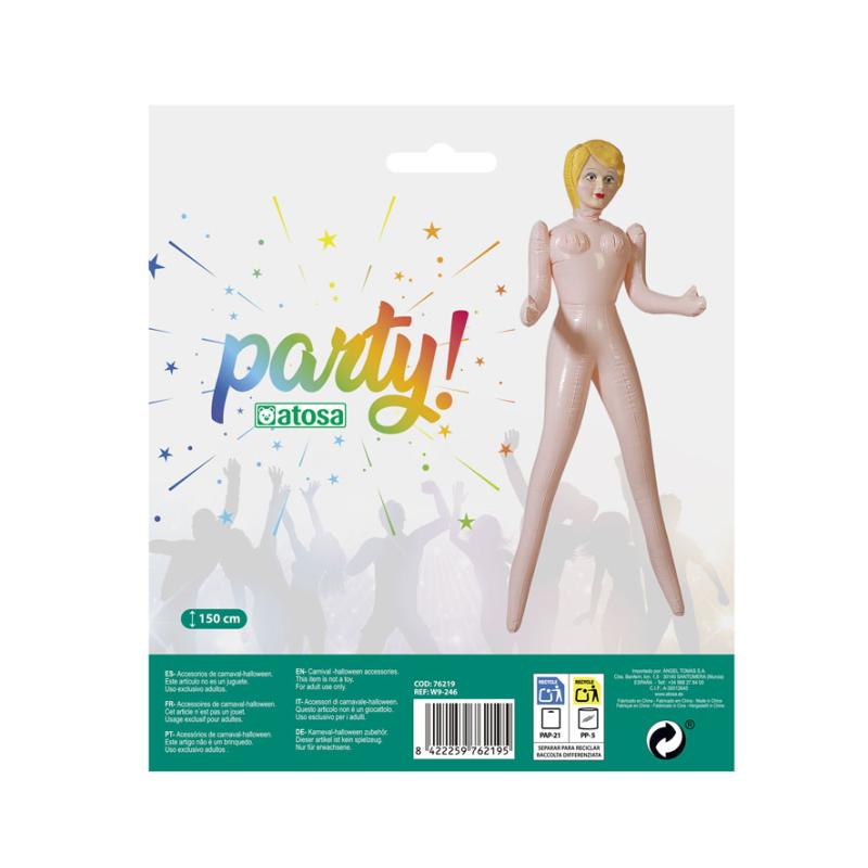 B/cart. muÑeca 150 cm hinchable
