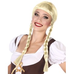 Peluca Rubia con Trenzas