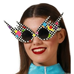 Gafas Disco Con Montura Ajedrez