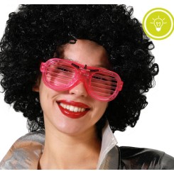 Gafas Rejilla Rosa con Luz