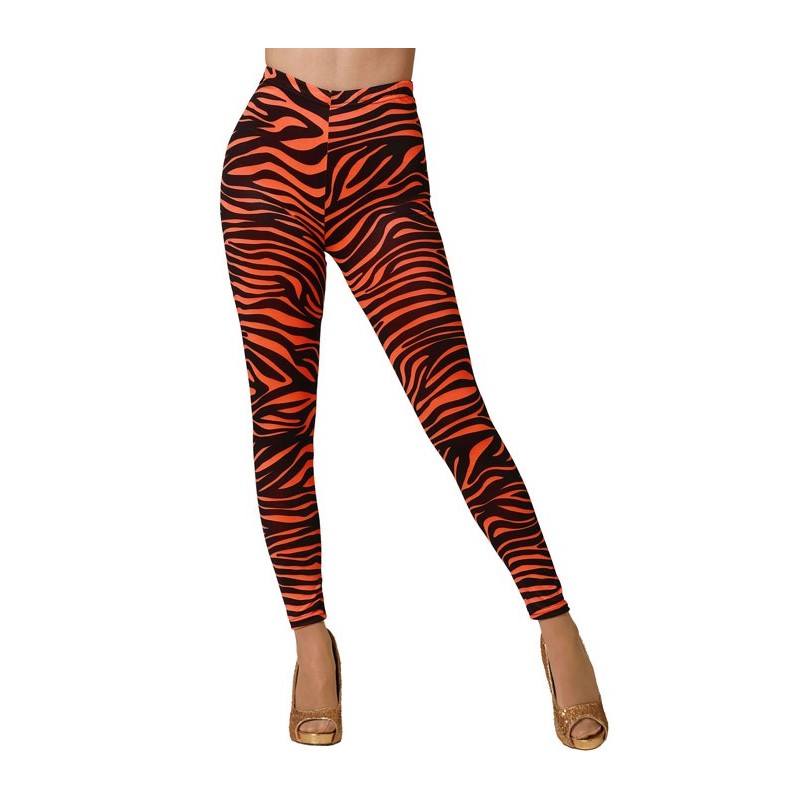 Leggings Naranja y Negro