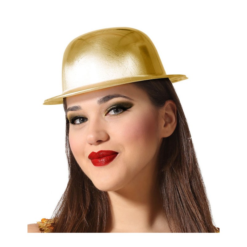 Bombín Rígido Dorado