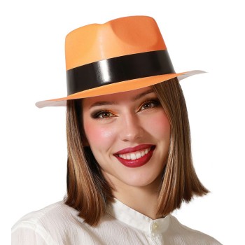 Sombrero Naranja Neón