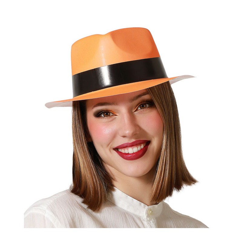 Sombrero Naranja Neón