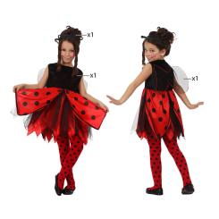 Disfraz mariquita niÑa infantil rojo negro