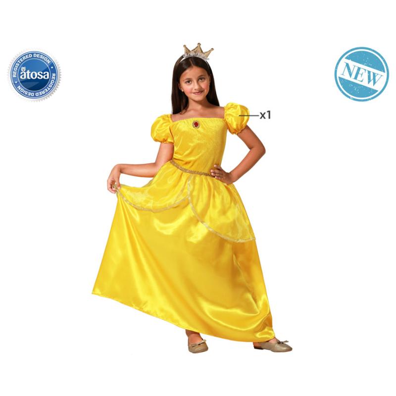 Disfraz princesa de cuento amarillo vestido niÑa