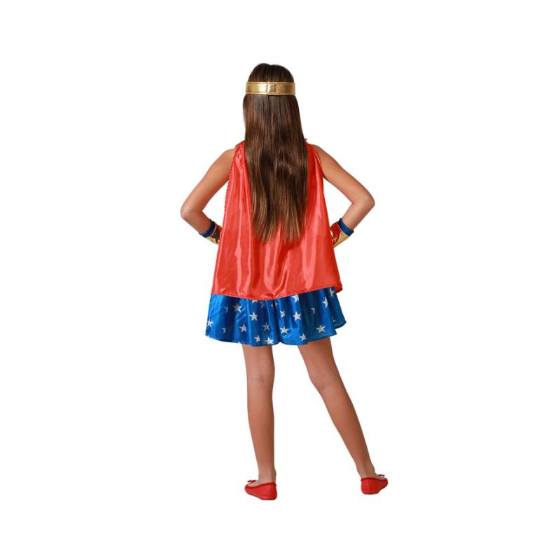 Disfraz hÉroe cÓmic vestido rojo niÑa