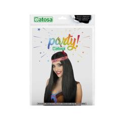 B/cart. peluca lisa larga india morena