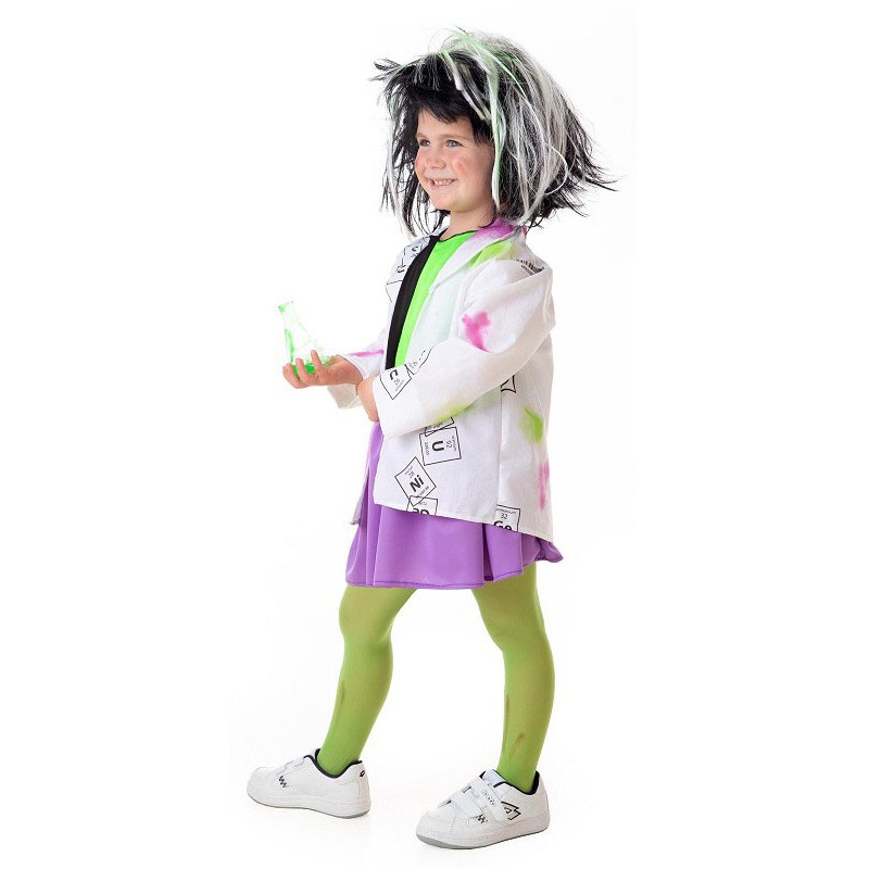 Disfraz de Científica Loca para Niña.