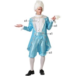 Disfraz de Cortesano azul para hombre