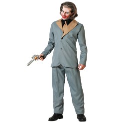 Disfraz Joker Gris con Corbata para Hombre