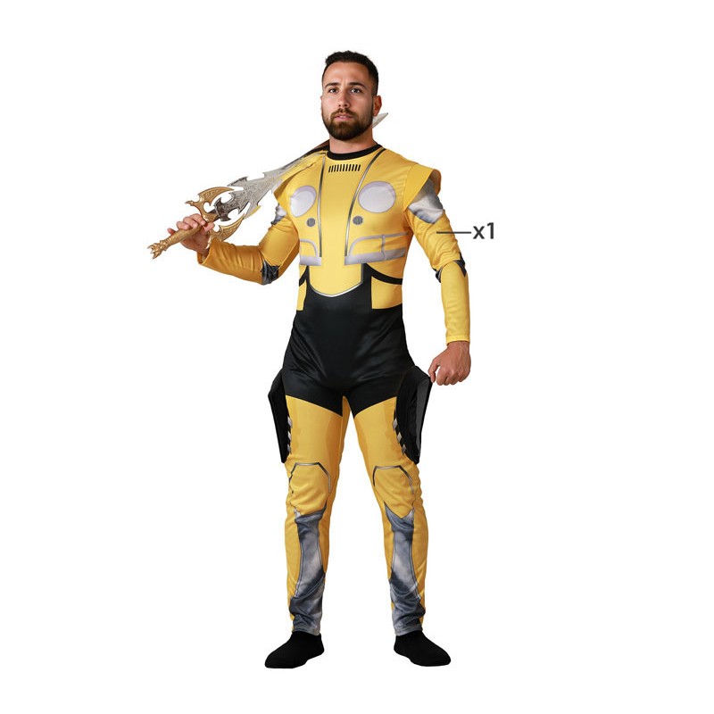 Disfraz de Robot Coche Amarillo para Hombre