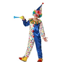 Disfraz de Payaso Infantil Azul