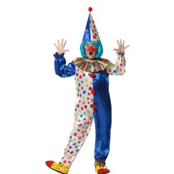 Disfraz de Payaso Infantil Azul