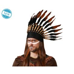 B/sol. penacho plumas indio marron