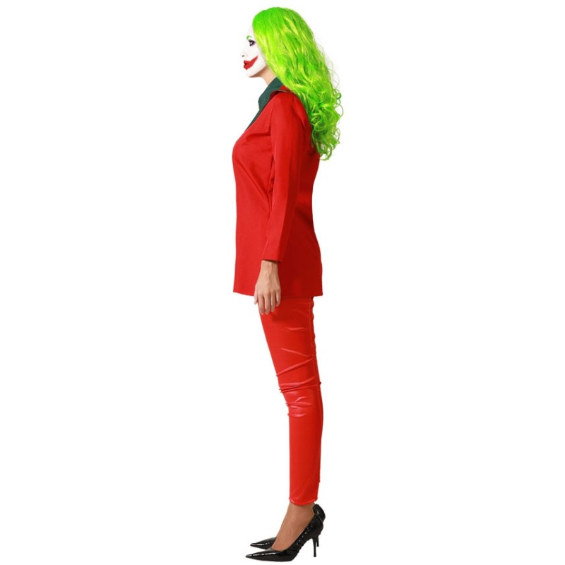 Disfraz Payaso Rojo con Corbata para Mujer