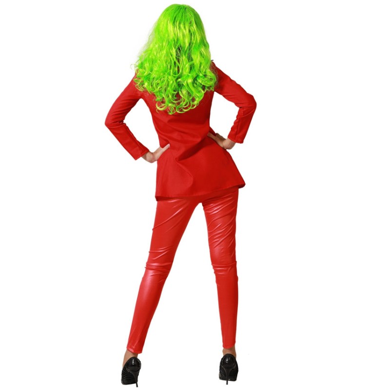 Disfraz Payaso Rojo con Corbata para Mujer