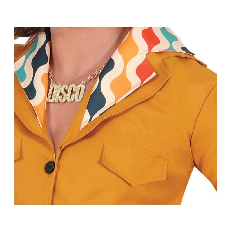 Disfraz Disco Años 70 Naranja para Hombre