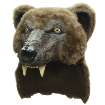 Casco Cabeza de Oso Marrón para Adulto