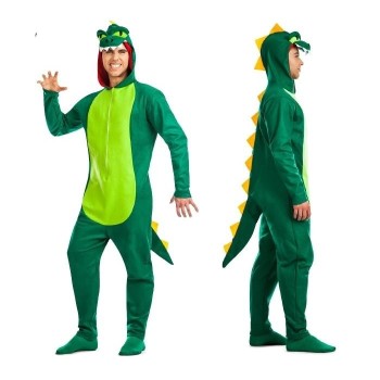 Disfraz de Dinosaurio Verde para Hombre