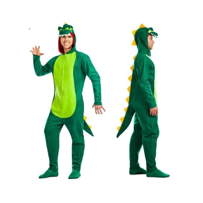 Disfraz de Dinosaurio Verde para Hombre