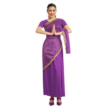 Disfraz de Bollywood Morado para Mujer