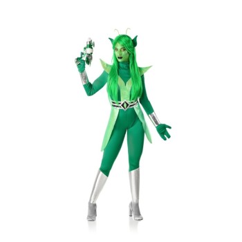 Disfraz de Alien Verde para Mujer