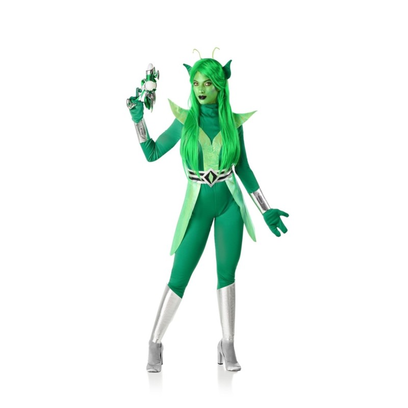 Disfraz de Alien Verde para Mujer