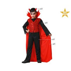Disfraz demonio niÑo infantil lentejuelas rojo