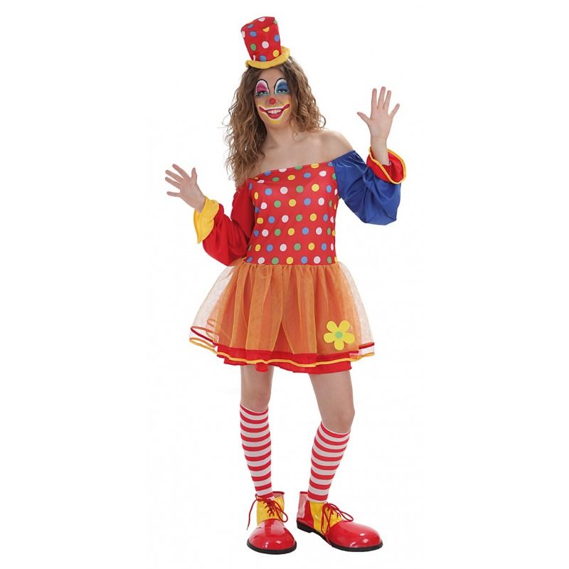 Disfraz de Payasa Pepona Adulta - Disfraces de Payaso para Carnaval y Fiestas de Disfraces - MisterDisfraz.com