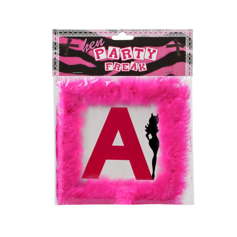 Colgante licencia despedida de soltera "a"