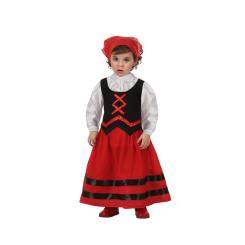 Disfraz pastora bebÉ rojo negro pesebre navideÑo