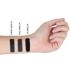 Maquillaje al agua pintura facial color negro
