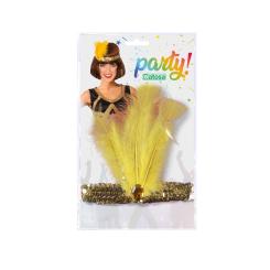 Cinta para el pelo cabaret dorado