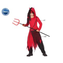 Disfraz demonio niÑo infantil rojo y negro
