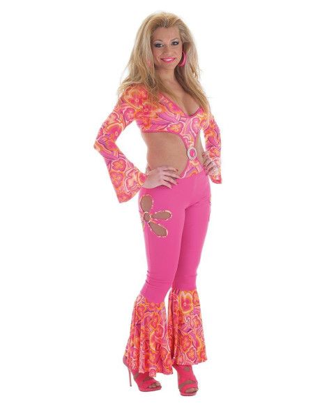 Disfraz de Hippie Sexy Flower Power para Mujer