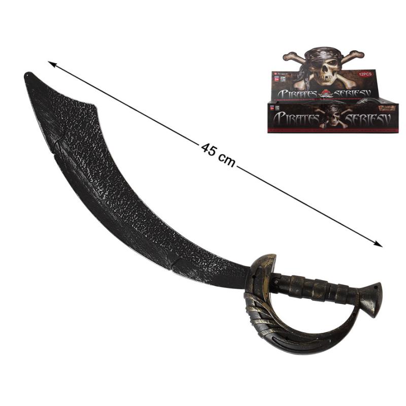 Exp/12- espadas piratas 47.5x31.5x11cm metalizado