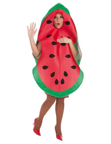 Disfraz de Sandia Hello con pepitas para Mujer y Hombre