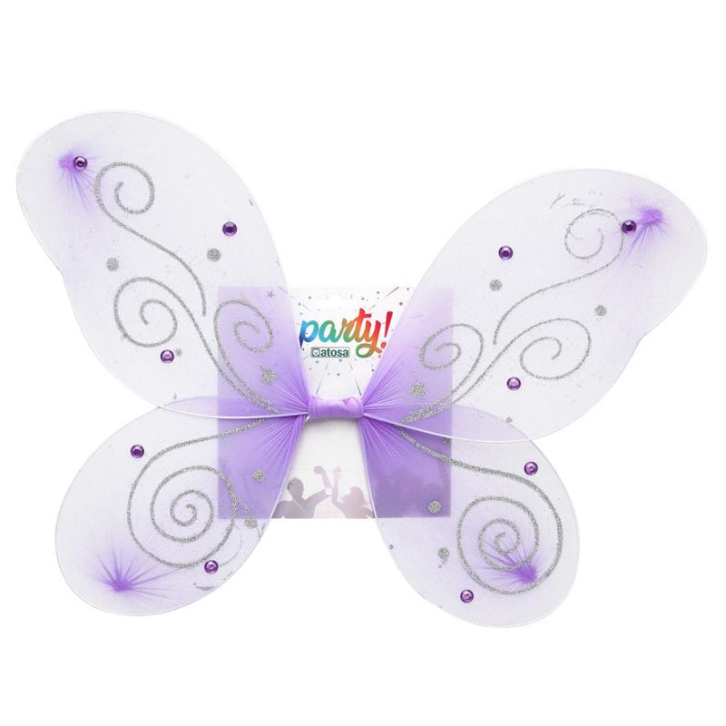 Alas hada fantasÍa morado mujer adulto