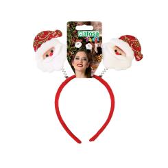 Diadema navidad papÁ noel rojo blanco mujer adulto