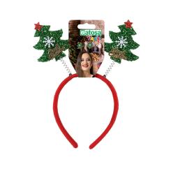 Diadema navidad Árboles verdes mujer adulto