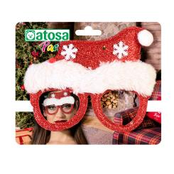 Gafas navidad mamÁ noel rojo mujer adulto